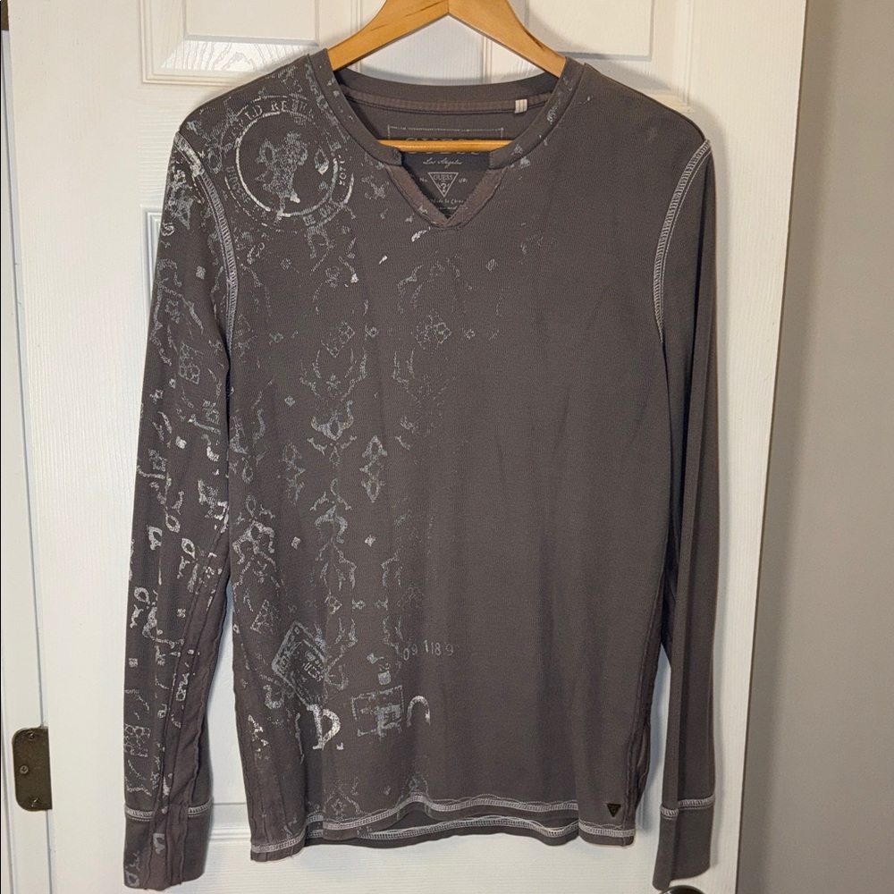 Guess Long Sleeve V-Neck